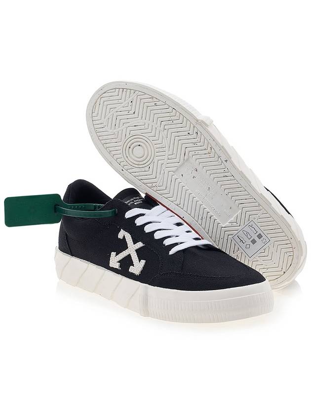 Arrow Low Vulcanized Low-Top Sneakers Black - OFF WHITE - BALAAN 6