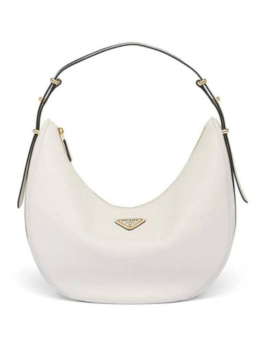 Large Leather Shoulder Bag White - PRADA - BALAAN 1