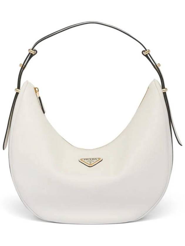 Large Leather Shoulder Bag White - PRADA - BALAAN 1