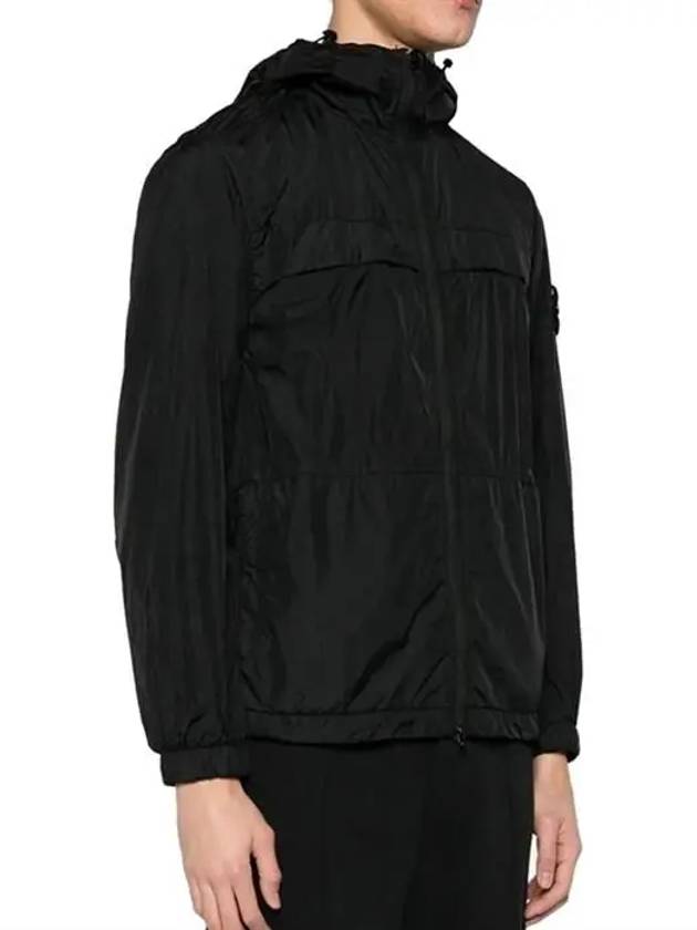 Garment Dyed Crinkle Reps R-Nylon Jacket Black - STONE ISLAND - BALAAN 4