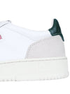 Medalist Leather Suede Green Tab Low Top Sneakers White - AUTRY - BALAAN 7