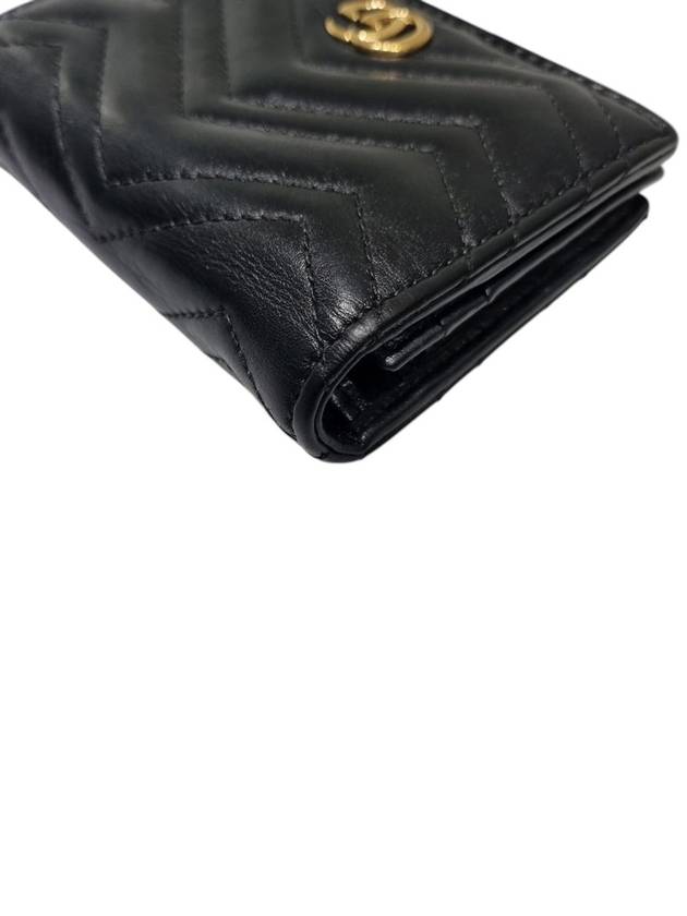 466492 GG Marmont Matelasse Black Card Case Half Wallet - GUCCI - BALAAN 5