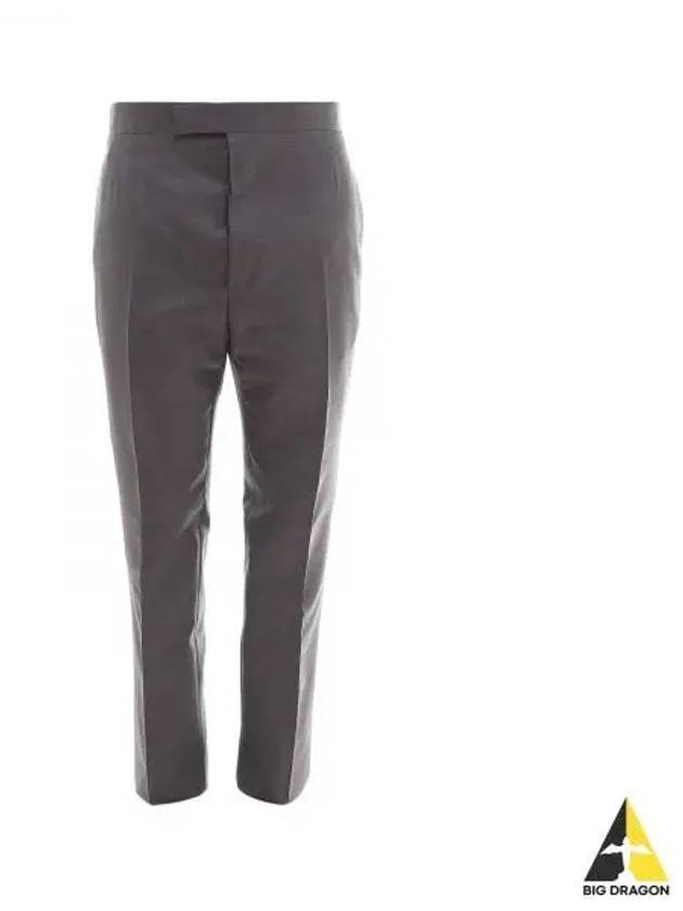 Super 120S Twill Classic Backstrap Trouser Pants Medium Grey - THOM BROWNE - BALAAN.