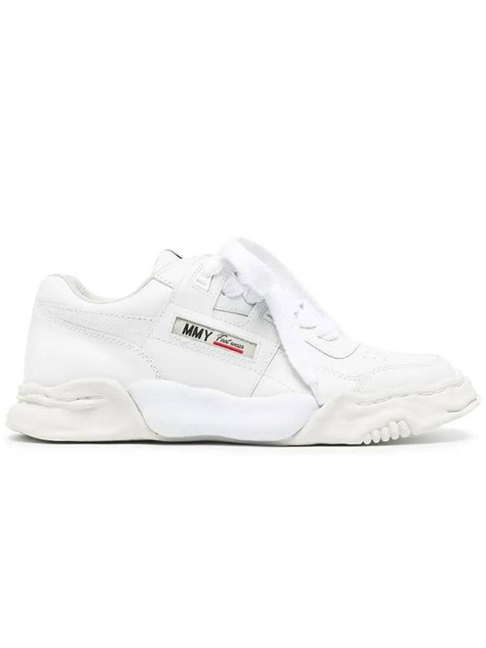 Parker OG Sole Leather Low Top Sneakers White - MAISON MIHARA YASUHIRO - BALAAN 2