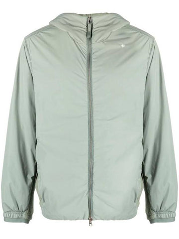 Stellina Hooded Jacket Sage Green - STONE ISLAND - BALAAN 1