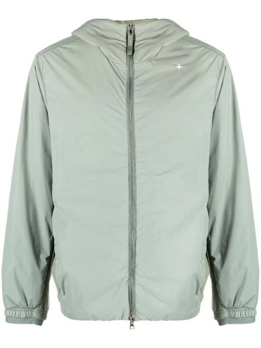 Stellina Hooded Jacket Sage Green - STONE ISLAND - BALAAN 1