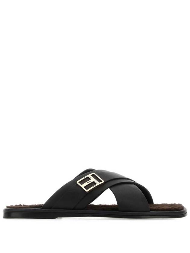 BLACK Black leather slippers J1396LCL337X 1N001 - TOM FORD - BALAAN 2