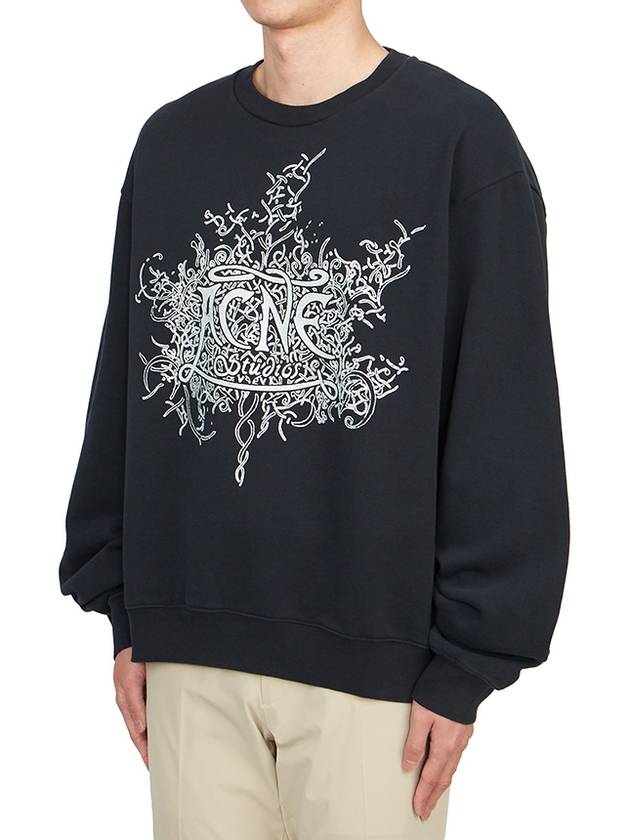 Logo Print Sweatshirt Black - ACNE STUDIOS - BALAAN 3