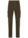 Lens Patch Stretch Satin Cargo Straight Pants Ivy Green - CP COMPANY - BALAAN 1