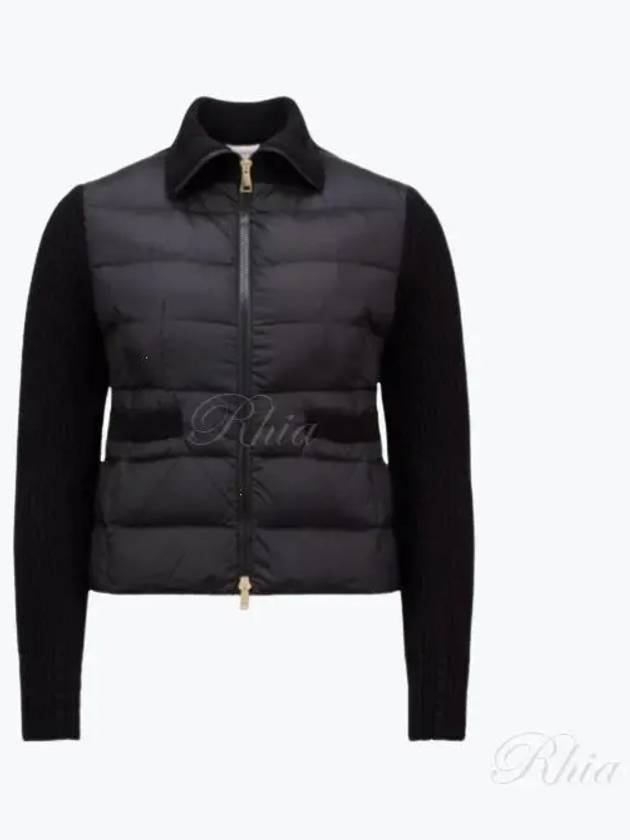 9B00033 M1241 999 logo patch padded cardigan - MONCLER - BALAAN 1