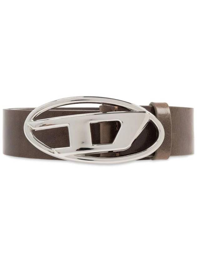 Logo buckle leather belt X08727PR666 - DIESEL - BALAAN 1