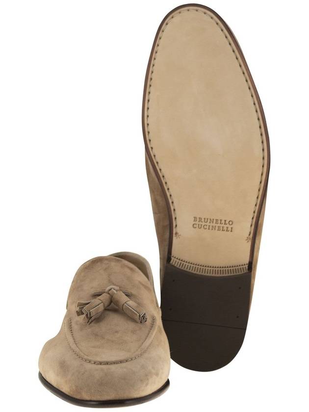 Suede moccasins with tassels - BRUNELLO CUCINELLI - BALAAN 5