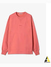 Logo Cropped Neck Oversized Fit Sweatshirt Salmon Pink - ACNE STUDIOS - BALAAN 2