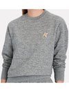 Women's Gold Star Athena Sweatshirt Melange Grey - GOLDEN GOOSE - BALAAN 3