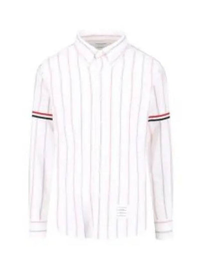 Oxford Armband Stripe Long Sleeve Shirt - THOM BROWNE - BALAAN 2