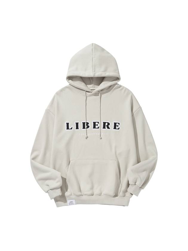 LOGO HOODIE LIGHT GRAY - LIBERE - BALAAN 2