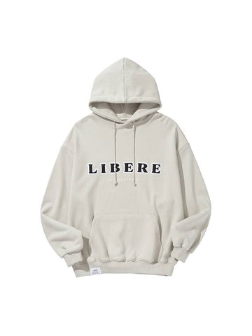 LOGO HOODIE LIGHT GRAY - LIBERE - BALAAN 1