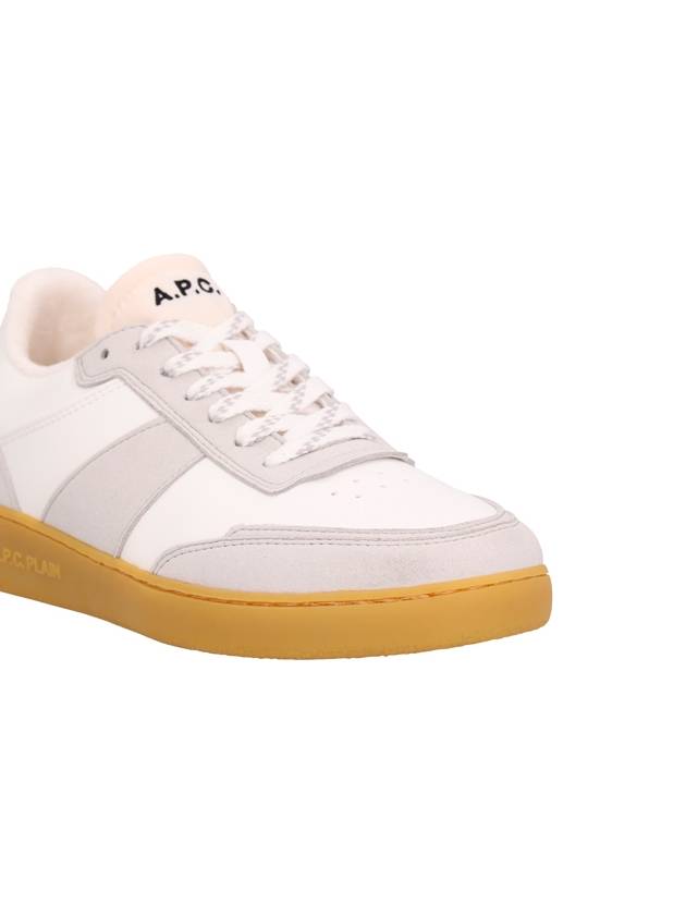 Pain Leather Low Top Sneakers White Caramel - A.P.C. - BALAAN 6