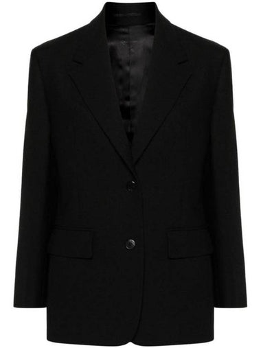 Wool single breasted jacket black - PRADA - BALAAN 1