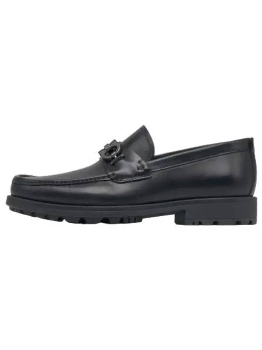 Ferragamo Gancini Ornament Loafer Black Shoes - SALVATORE FERRAGAMO - BALAAN 1