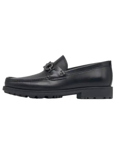 Ferragamo Gancini Ornament Loafer Black - SALVATORE FERRAGAMO - BALAAN 1