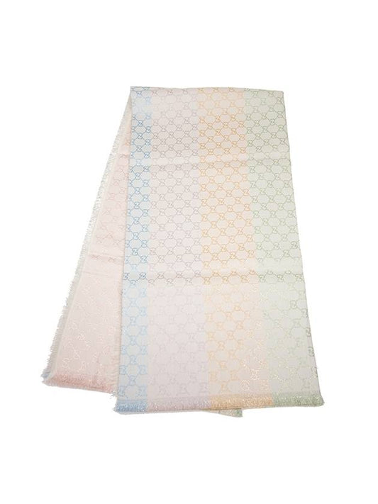 GG jacquard muffler pastel - GUCCI - BALAAN 1