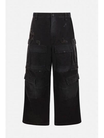 Cargo Straight Pants Black - BALENCIAGA - BALAAN 2