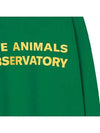 Kids Logo Printing Sweatshirt Green S24154 177BG - THE ANIMALS OBSERVATORY - BALAAN 4