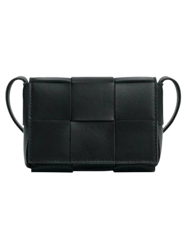 Intrecciato Cassette Small Cross Bag Black - BOTTEGA VENETA - BALAAN 2