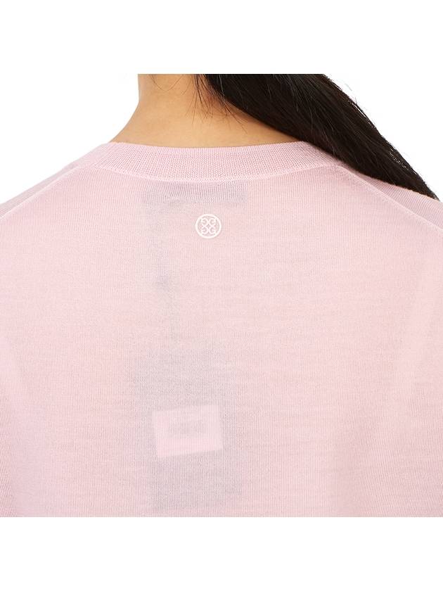 Talk Buddy To Me Crew Neck Merino Wool Knit Top Pink - G/FORE - BALAAN 8