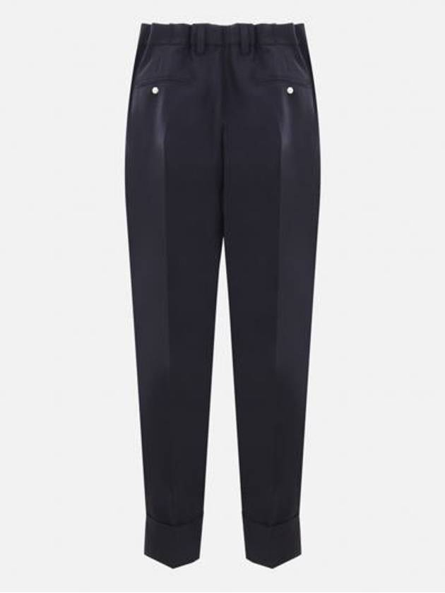 Light mohair straight pants navy - PRADA - BALAAN 3