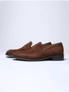 Suede Penny Loafers Brown - FLAP'F - BALAAN 3