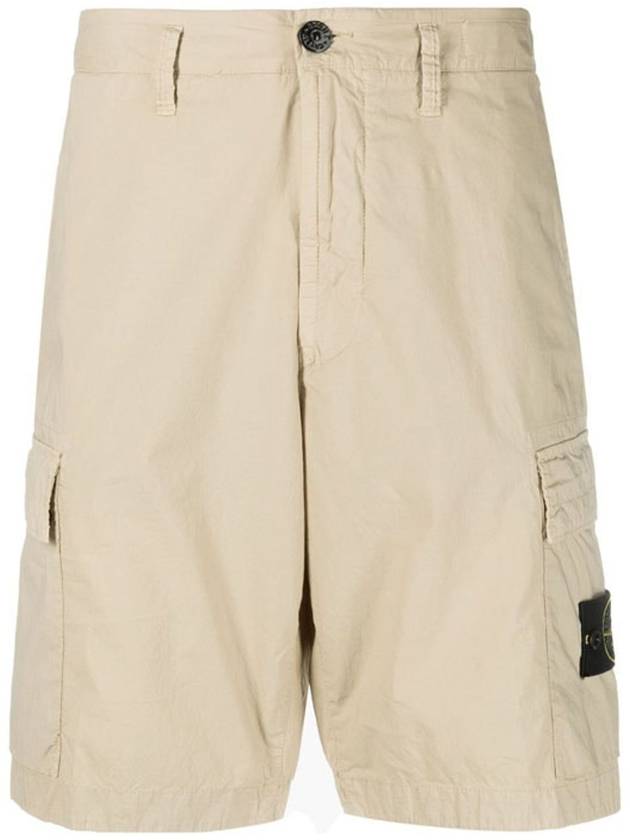 Cargo Bermuda Shorts Beige - STONE ISLAND - BALAAN 2