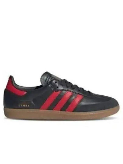 Samba OG Leather Low Top Sneakers Carbon - ADIDAS - BALAAN 2