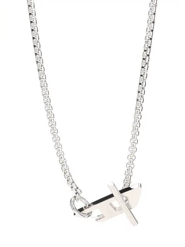 Stainless Steel Chain Necklace Silver - DIESEL - BALAAN 3