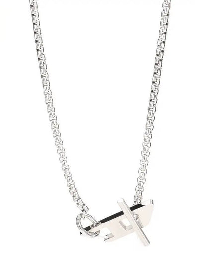 Stainless Steel Chain Necklace Silver - DIESEL - BALAAN 2