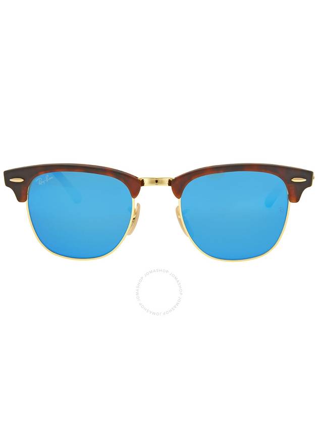 Ray Ban Clubmaster Flash Lenses Blue Unisex Sunglasses RB3016 114517 49 - RAY-BAN - BALAAN 1