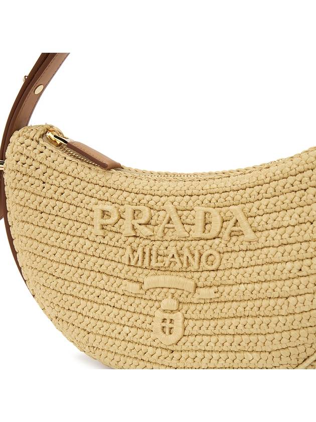 Arque Crochet Shoulder Bag Beige - PRADA - BALAAN 8