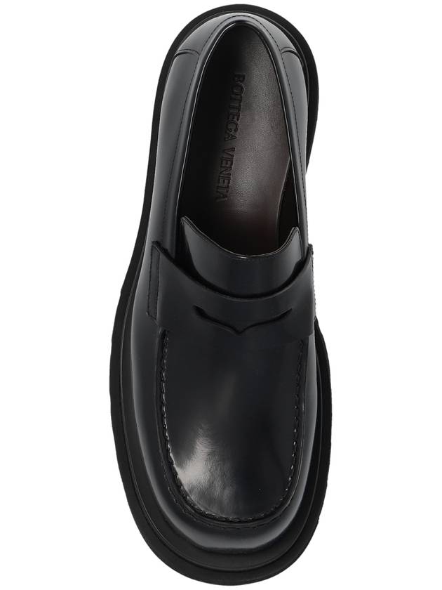 Lug Leather Loafers Black - BOTTEGA VENETA - BALAAN 7