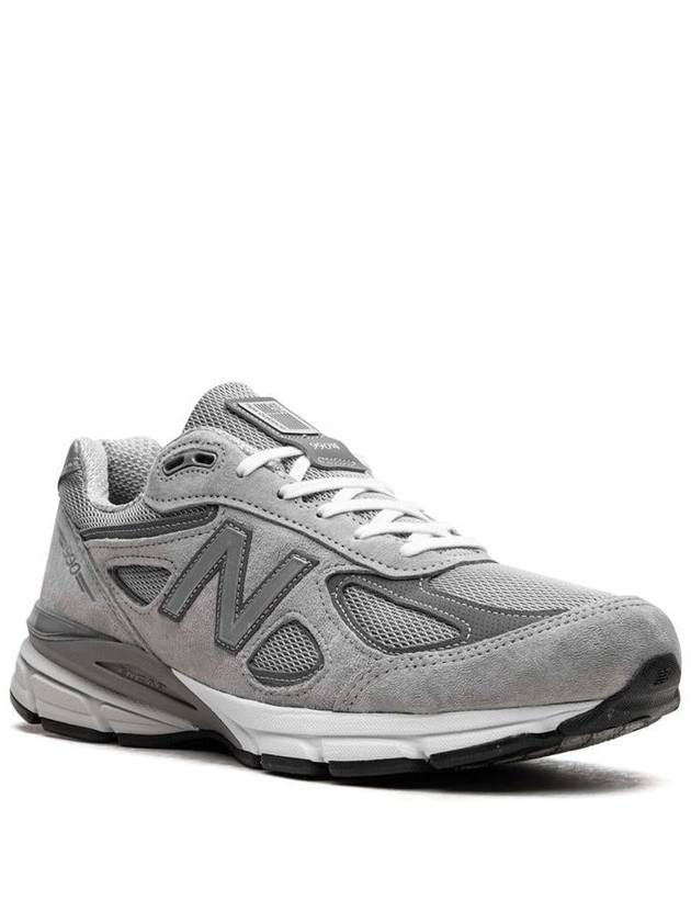 990v4 Core Low Top Sneakers Silver Grey - NEW BALANCE - BALAAN 6