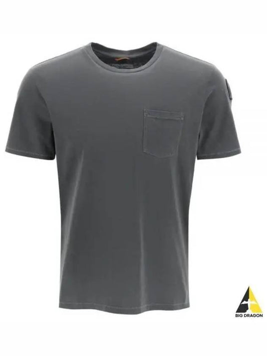 Basic Cotton Short Sleeve T-Shirt Black - PARAJUMPERS - BALAAN 2