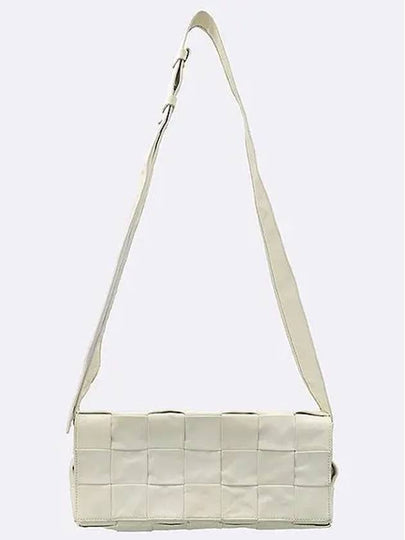 629068 White Intrecciato Stretch Cassette Crossbag - BOTTEGA VENETA - BALAAN 2