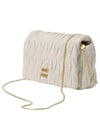 Matelasse Nappa Leather Logo Mini Bag White - MIU MIU - BALAAN 2