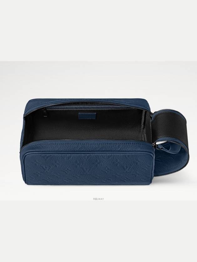 Dopp Kit Monogram Pouch Bag Navy - LOUIS VUITTON - BALAAN 3