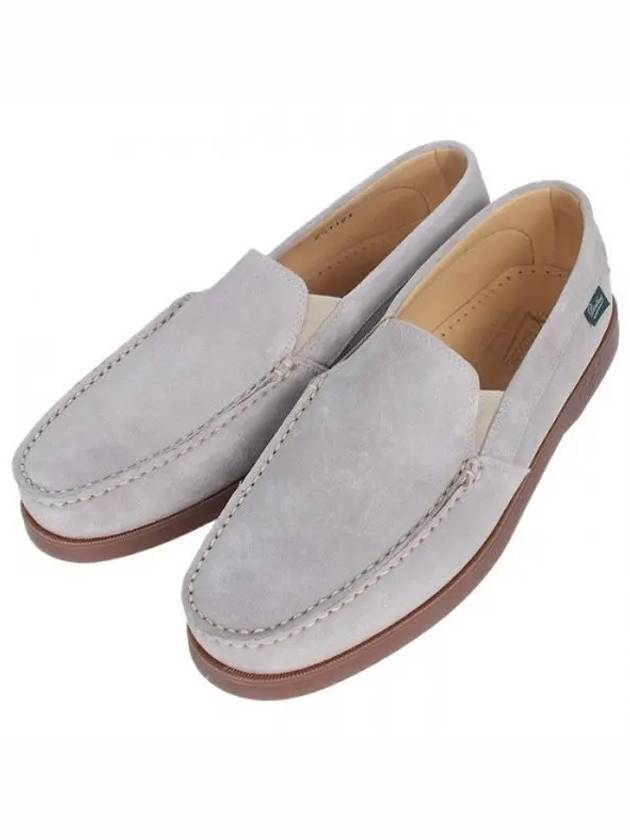 Men's Cassis Suede Loafers Grey - PARABOOT - BALAAN 2