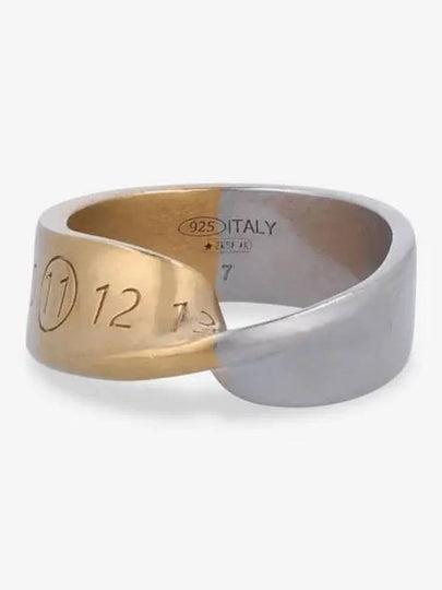 Number Motif Twist Ring Gold - MAISON MARGIELA - BALAAN 2