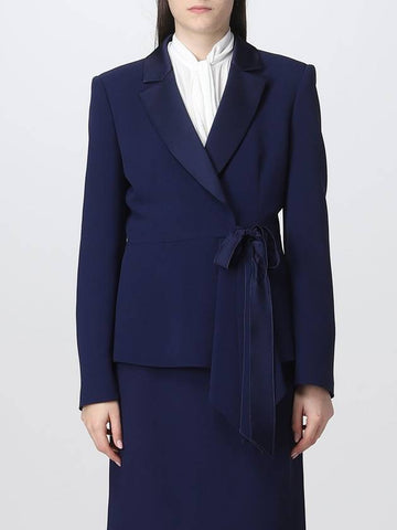 Blazer Alberta Ferretti in enver satin - ALBERTA FERRETTI - BALAAN 1