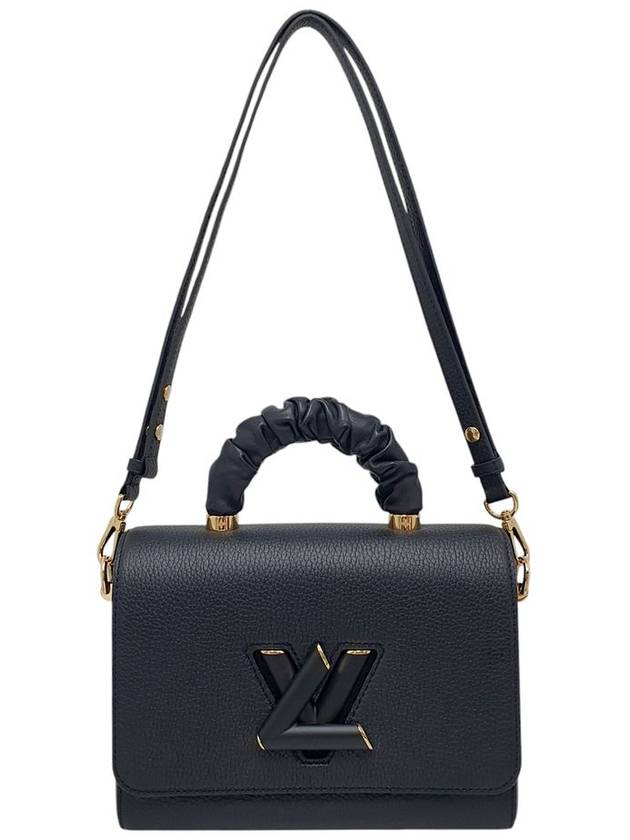 M58688 Black Taurillon Leather Top Handle Twist MM Shoulder Bag - LOUIS VUITTON - BALAAN 5