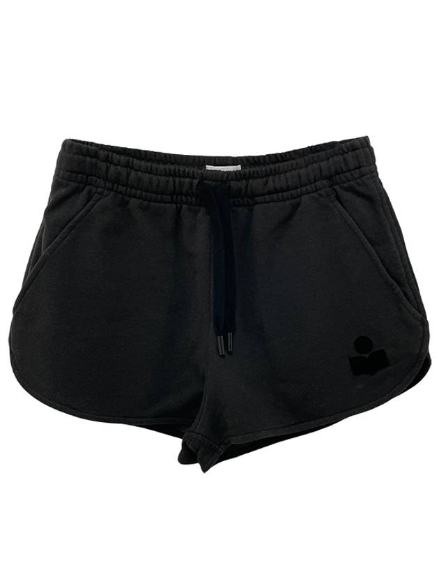 Mipha Logo Banding Shorts Black - ISABEL MARANT ETOILE - BALAAN 3