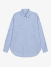 Signature Cotton Shirt Blue 232708254404 - TOTEME - BALAAN 1